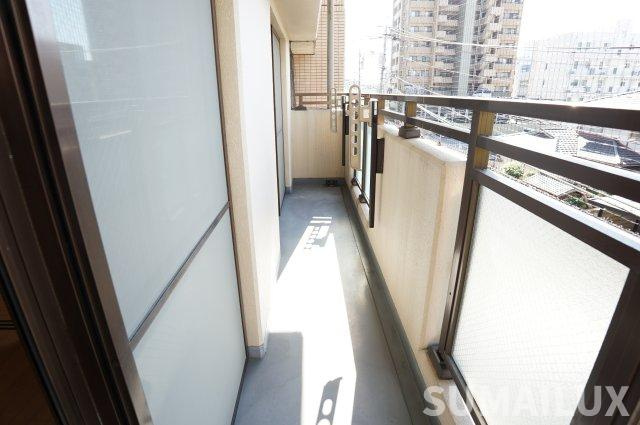 熊本市中央区水前寺３丁目の賃貸マンションのバルコニー