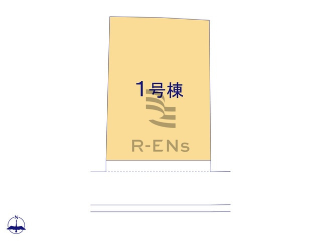【区画図】 | 練馬区大泉学園町１丁目　新築戸建て | 南面道路で陽当たりも良好♪あたたかな陽だまりにつつまれます