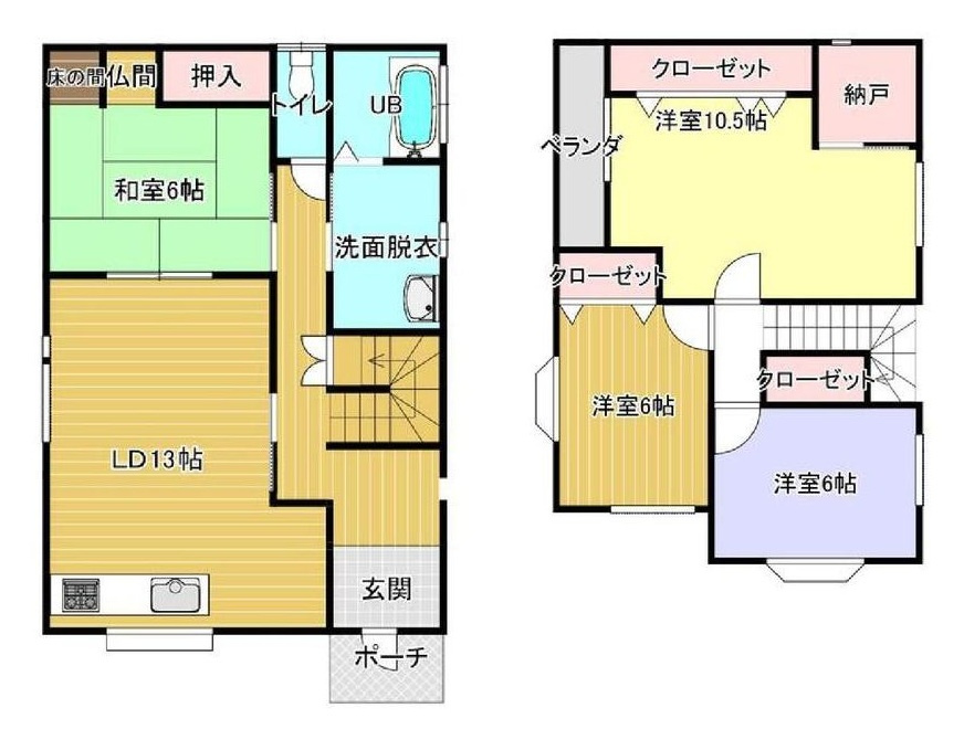 和歌山市堀止西2丁目・中古戸建・116348の間取り