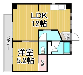夙川カームマンションの間取り
