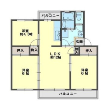 泉北槇塚台住宅10号棟の間取り