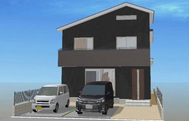 高知市薊野東町 2号地 -建築条件付き-売土地の完成予想図|外観の完成予想図です