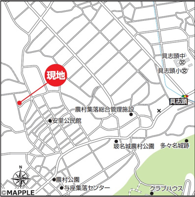 【地図】 | 八重瀬町安里（全3棟）B号棟 | 地図♪