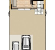 高知市薊野東町 3号地 -建築条件付き-売土地の参考プラン|１F