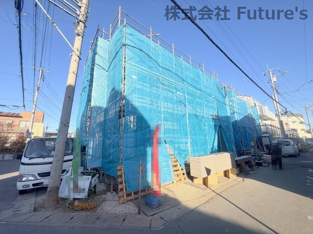 吉川市平沼1丁目　新築戸建　全2棟　B号棟の外観|現地の写真になります。