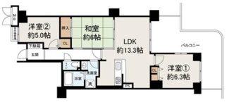 【間取り】 | ディオ・フェルティ白鷺 | 3LDKです。