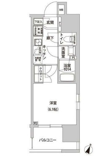 ラクラス幡ヶ谷の間取り