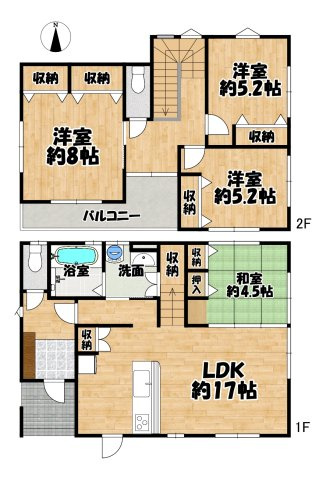 宮城野区白鳥の間取り