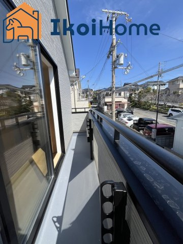 明石市二見町東二見全5棟Ｄ号棟　新築戸建のバルコニー|◆同社施工例◆陽当り良好のバルコニーです♪バルコニー屋根は８万円～設置可能です。