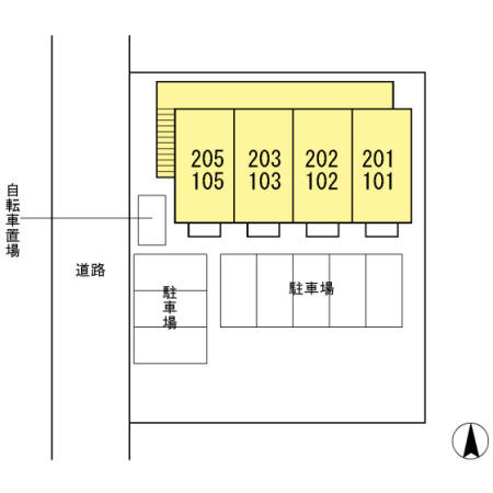 ローザ フェリーチェの区画図