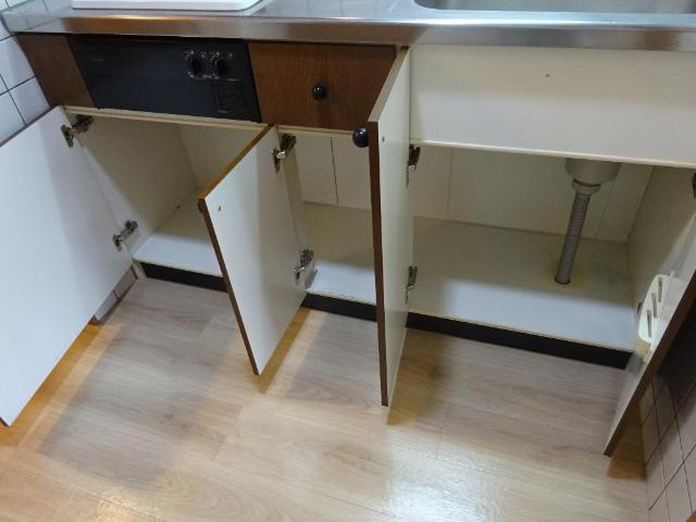 コーポエクセル２のキッチン|キッチン収納（イメージ）