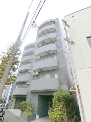 アークアベニューの外観|1999年1月築　RC鉄筋コンクリート造地上6階建て総戸数23戸　オートロック付バストイレ別の賃貸マンション　東急多摩川線矢口渡駅近の東京都大田区多摩川1丁目、東急池上線蓮沼駅とJR蒲田駅も徒歩圏内
