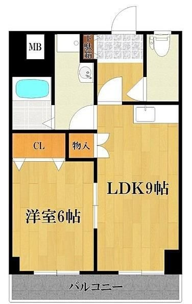 インポート久留米ルビーⅢの間取り