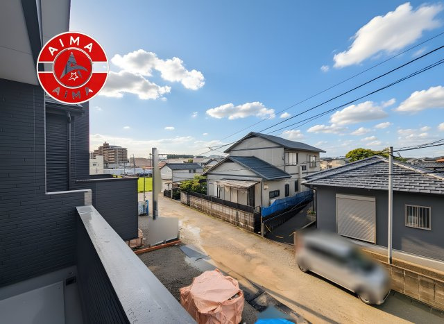 糸島市前原北2丁目第1-3棟（1号棟）の展望|窓から緑が見える物件も魅力的です。