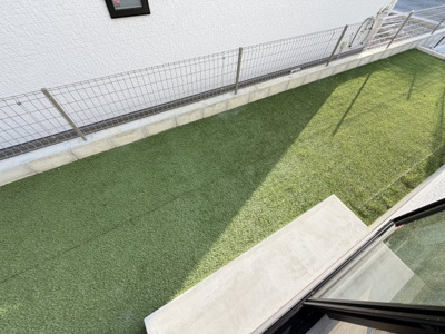 【庭】 | 八重瀬町安里（全3棟）ラストA号棟 | A号棟　お庭付き♪