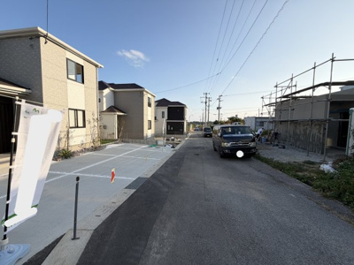 【前面道路含む現地写真】 | 八重瀬町安里（全3棟）ラストA号棟 | ※南西側公道4.5m♪