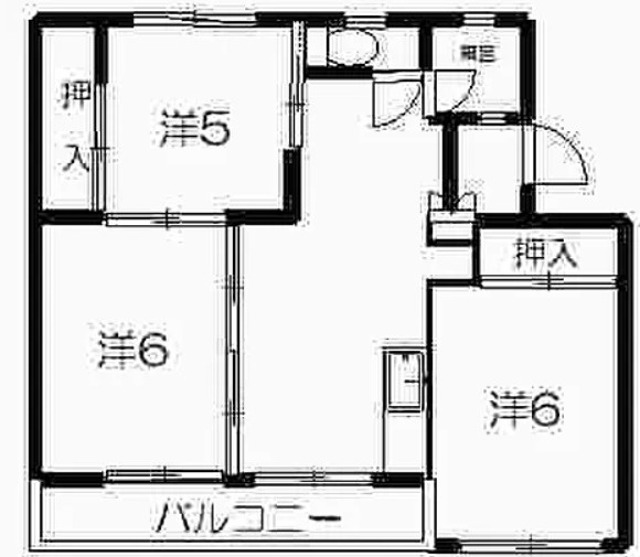 グレースタカツキ2号棟の間取り