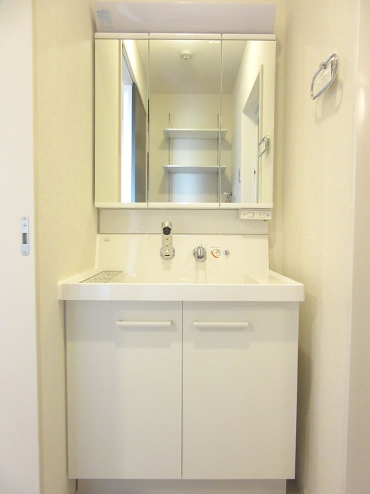 プラージュsakigakeの洗面所|広い洗面スペース