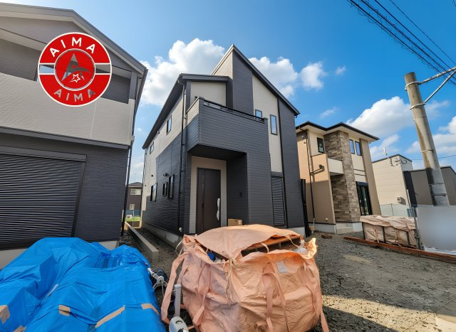 糸島市前原北2丁目第1-3棟（2号棟）の外観|デザイン性のある外観です。