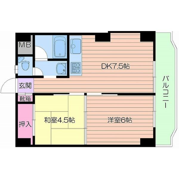マルビシマンション末広町の間取り