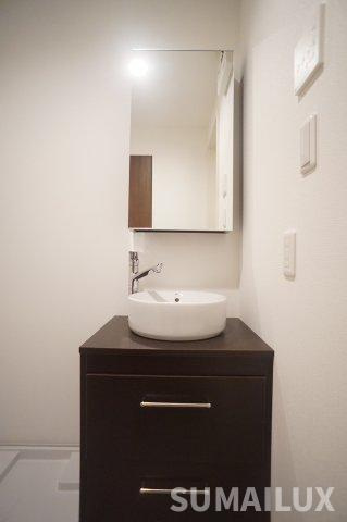 熊本市中央区京町本丁のアパートの洗面所