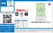 【仲介手数料無料】船橋市松が丘　建築条件なし売地の画像