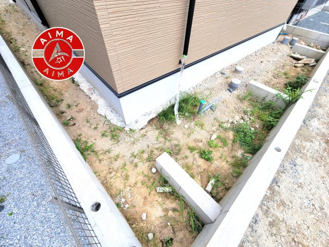 糸島市前原北2丁目第1-3棟（3号棟）の外観|お庭で自由な時間を過ごせます。