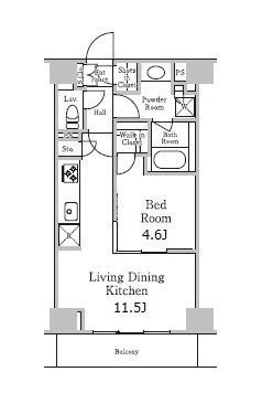 レジディア千駄木の間取り