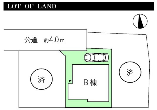 泉区上飯田町 新築戸建 4240万円の区画図