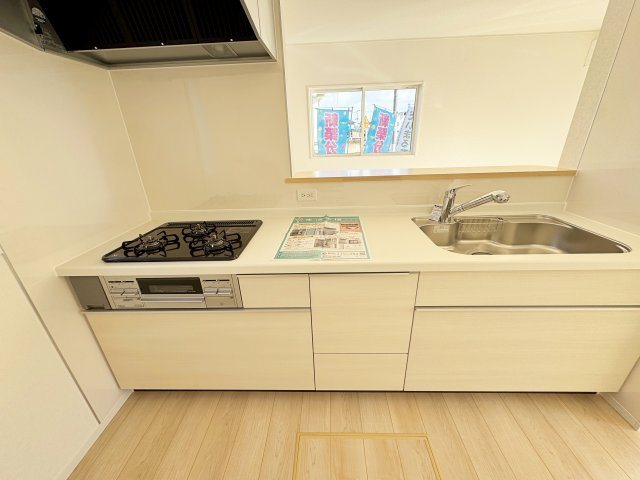 新築戸建・新築建売　須賀川市日向町【制振装置搭載】西袋一小・西袋中のキッチン