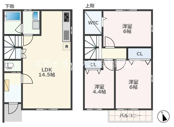 リュミエールB棟の間取り