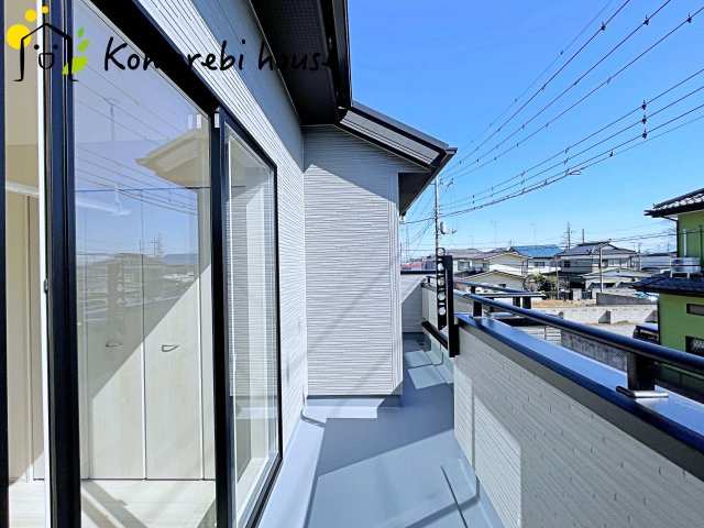 北本市東間5丁目　3期　新築一戸建て　ブルーミングガーデン 01のバルコニー|26.2.21撮影済み