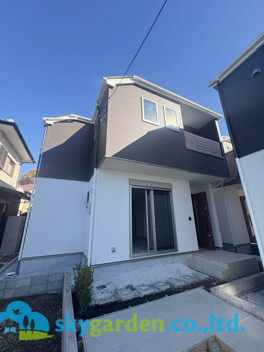 藤沢市善行1期　新築戸建　全3棟1号棟の外観|きれいな外観です