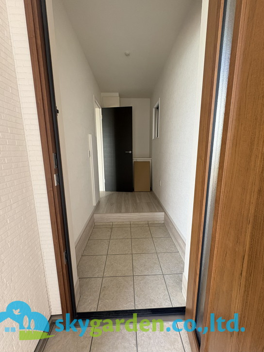 藤沢市善行1期　新築戸建　全3棟1号棟の玄関|毎日通る玄関はこちらです