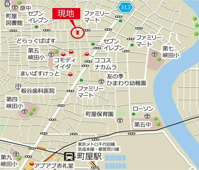 大一ビルの地図