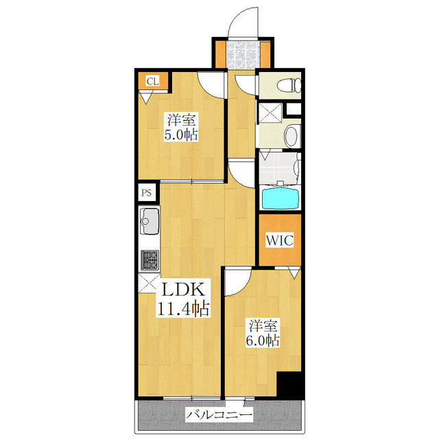 Ｇｒａｎ　Ｆｅｌｉｃｉａの間取り|南西向きです