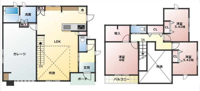 【間取り】 | 菊池郡菊陽町武蔵ヶ丘北2丁目 | ☆間取り図☆　※現況優先です