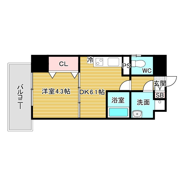 RIDGEガーデン江坂Ⅱの間取り