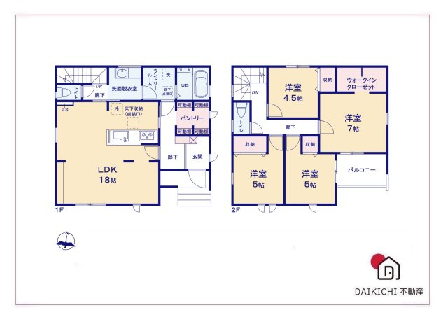 【間取り】 | 嵐山町志賀第2  LiveleGarden.s　新築戸建　全1棟  1号棟