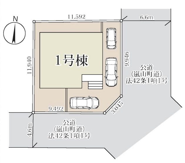 【区画図】 | 嵐山町志賀第2  LiveleGarden.s　新築戸建　全1棟  1号棟