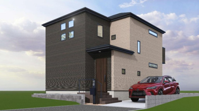 【外観パース】 | 海老名市社家5期 新築戸建 全1棟