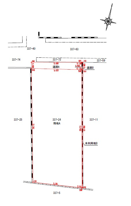 中野区大和町２丁目　新築戸建て　全１棟の区画図