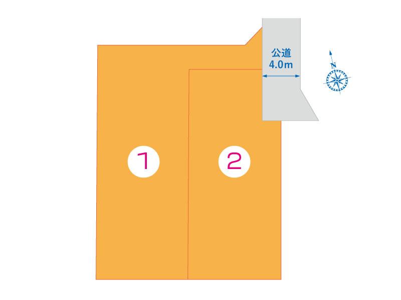 【深谷市田谷　全体区画図】