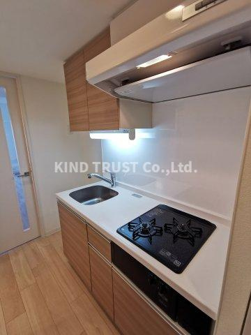 アーバネックス堂島のキッチン|コンパクトなキッチンで掃除もラクラク