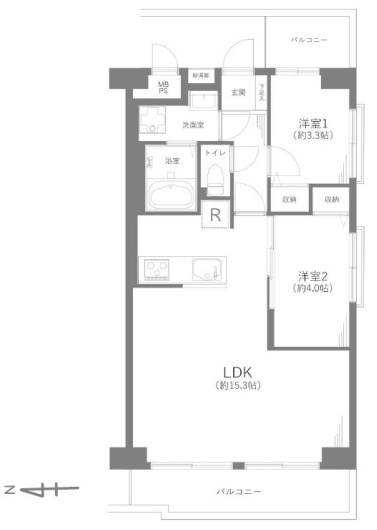 ニュー五反野スカイハイツの間取り|【間取り】