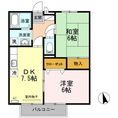 【間取り】 | ファミール東琴芝