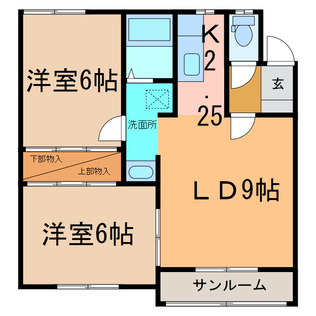 コーポ２０２の間取り