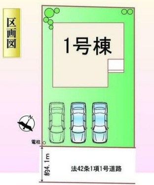 明石市沢野2丁目の区画図