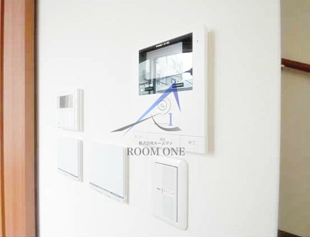 牡丹１丁目戸建のセキュリティ|モニター付きインターホンです。