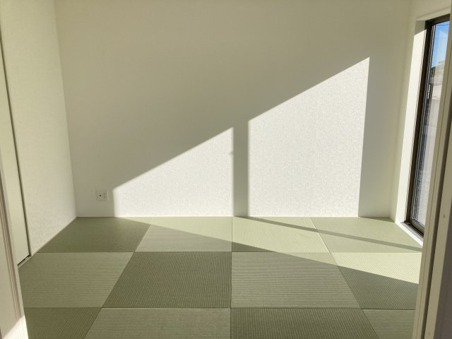 クレイドルガーデン前橋市粕川町新屋第２　１号棟（平屋）の和室|和室６帖です。い草香る和室はくつろぎスペースに最適ですよ♪